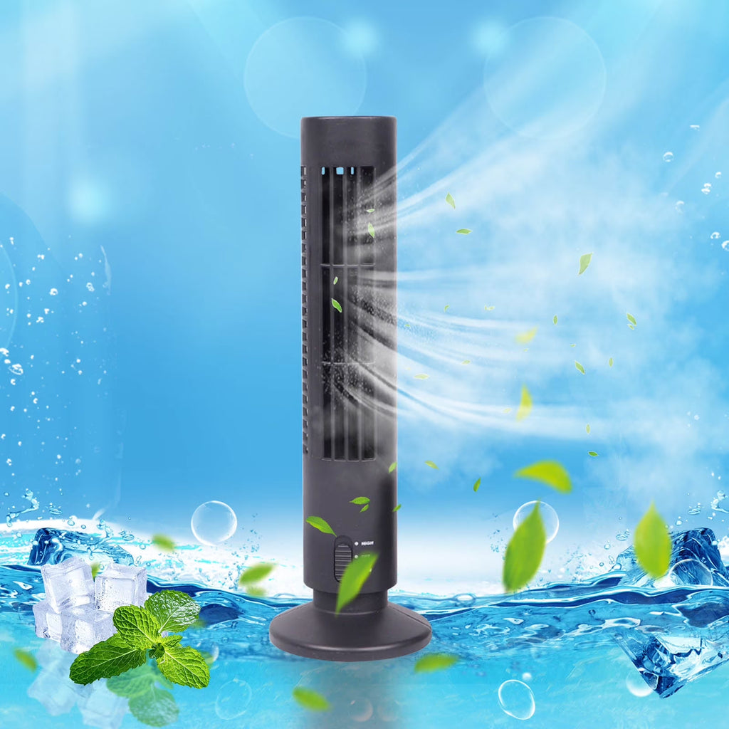 Tower Fan,Mini Desk Table Fan Bladeless Fan,Small Personals Conditioner Fan Usb Table Fan for Bedroom,Home,Office