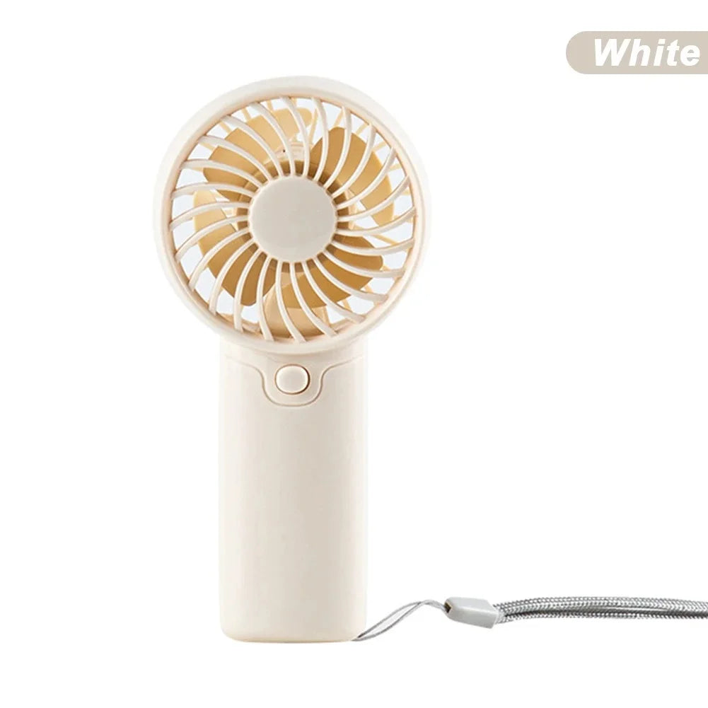 Portable Hand-Held Fan Low Noise Pocket Size Small Electric Fan Outdoor Fan Cute Handheld Mini Fan Air Coolers Lightweight Fan