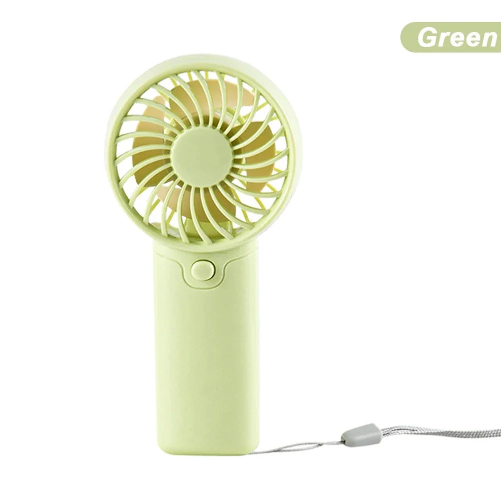 Portable Hand-Held Fan Low Noise Pocket Size Small Electric Fan Outdoor Fan Cute Handheld Mini Fan Air Coolers Lightweight Fan