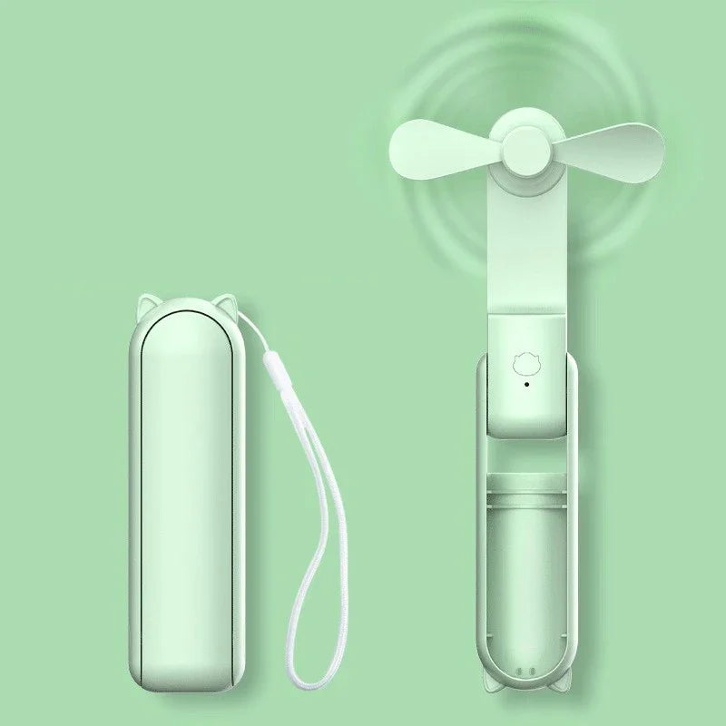 Wholesale Portable Mini Fan, USB Rechargeable, 3-Speed Adjustable Foldable Handheld Fan, Suitable for Women, Travel, Outdoor Use