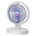 Turboforce Tabletop Air Circulator Fan，2025Usb Rechargeable Night Light Small Fan Portable Mini Desktop Electric Fan Silent Cycle Electric Fan