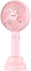 Handheld Fan Mini Fan,Small Personal Portable Fan, USB Desk Fan,Rechargeable Eyelash Fan for Makeup,8-13Hours Operated Small Makeup Eyelash Fan for Women Girls Outdoor and Indoor (Pink)