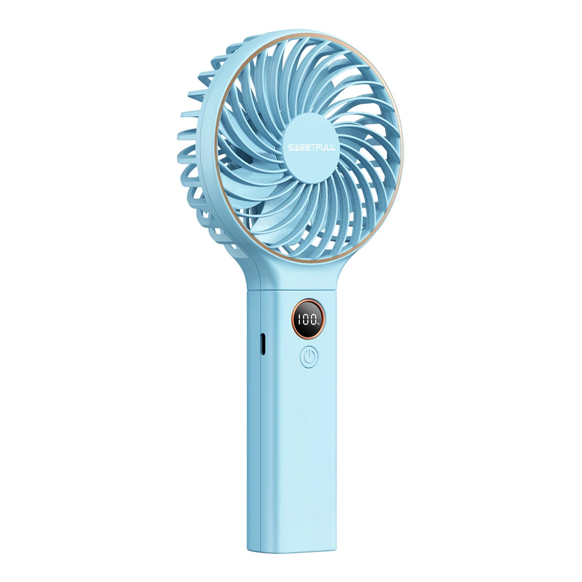 Handheld Fan 4000Mah Portable Mini Fan with Backup Power Desk Fan USB Rechargeable Operated Cooling Electric Fan Travel Office