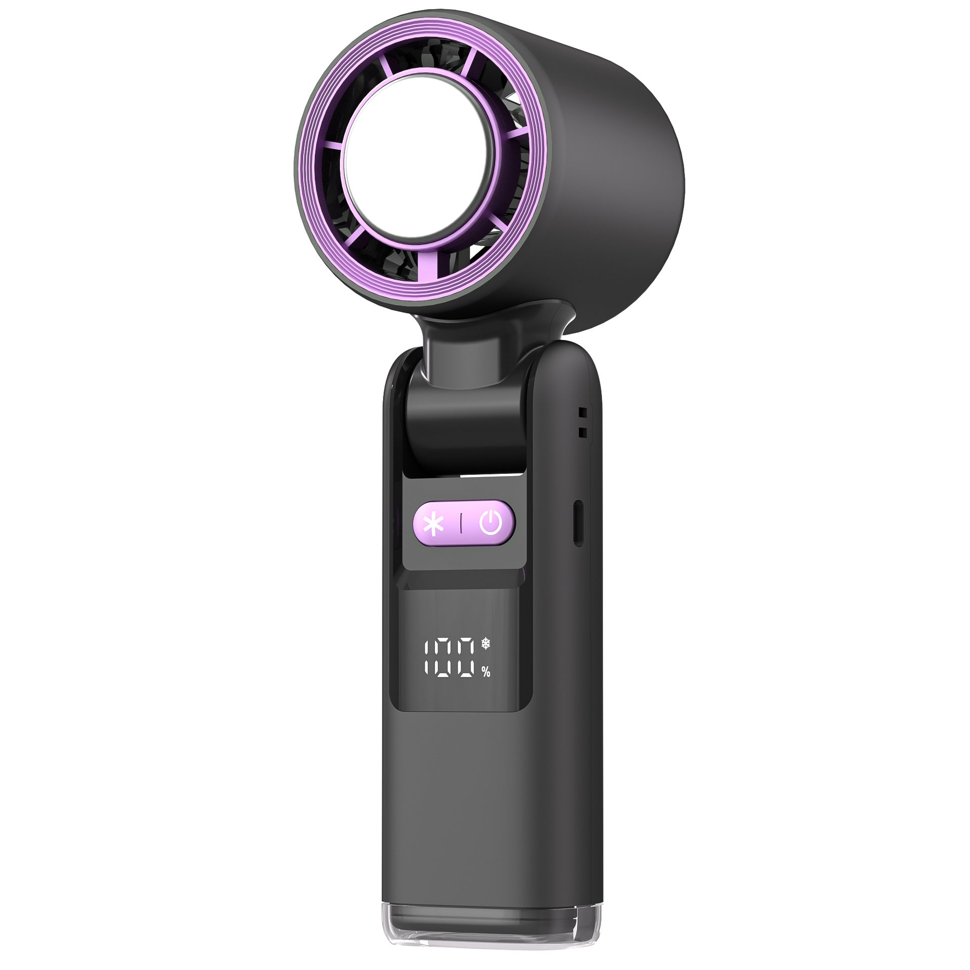 Turbos Chilled Ice Sensation Cold Fan Super Mini Turbos Speed Fan USB Powered Digital Display for Outdoor Camping Travel