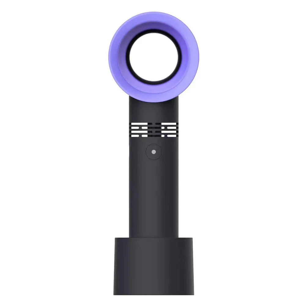 Bladeless Desktop Fan Portable Wireless Air Cooling Fan USB Charging Table Fan 6-Speed Adjustable Low Noise Vertical Cooling Fan