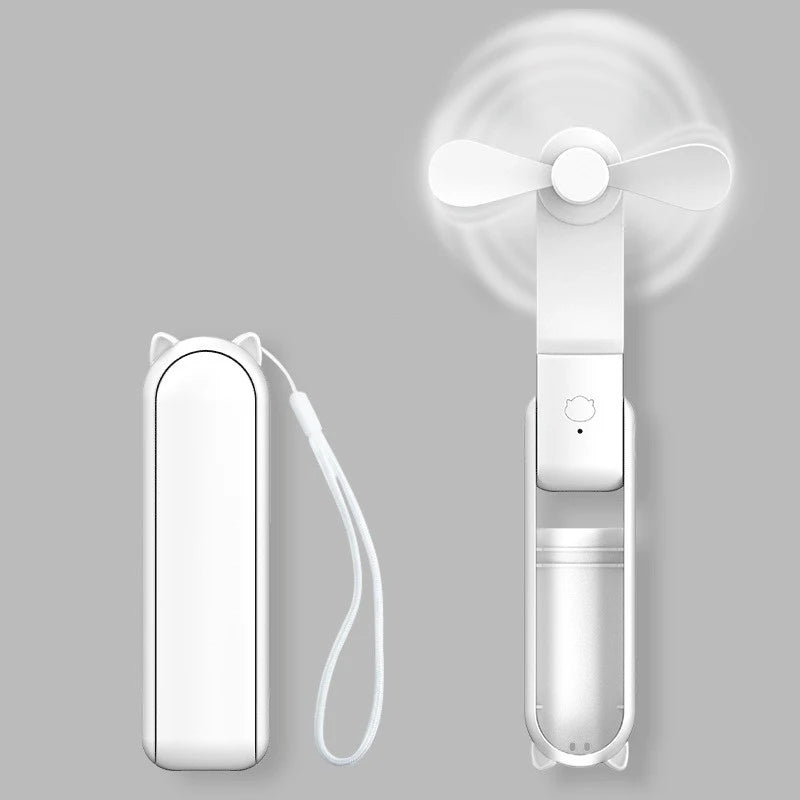 Wholesale Portable Mini Fan, USB Rechargeable, 3-Speed Adjustable Foldable Handheld Fan, Suitable for Women, Travel, Outdoor Use