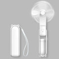 Wholesale Portable Mini Fan, USB Rechargeable, 3-Speed Adjustable Foldable Handheld Fan, Suitable for Women, Travel, Outdoor Use