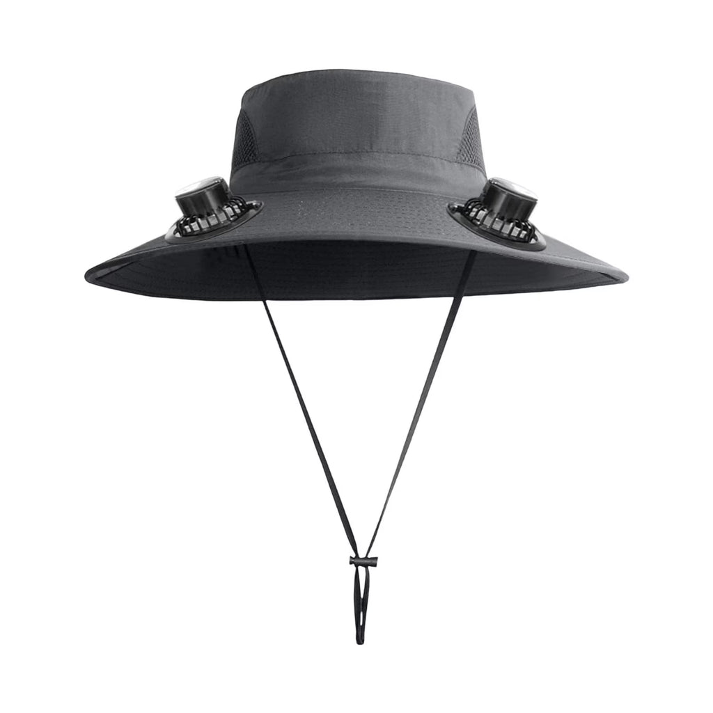 Solar Fan Hat,Solar Powered Fan Hat,Wide Brim Solar Fan Hat Outdoor Wide Brim Sun Hat Solar Panel Fan Hat Solar Hat with Built in Fan with 2 Solar Fan Fishing Hat for Men - Removable & Usb Charging
