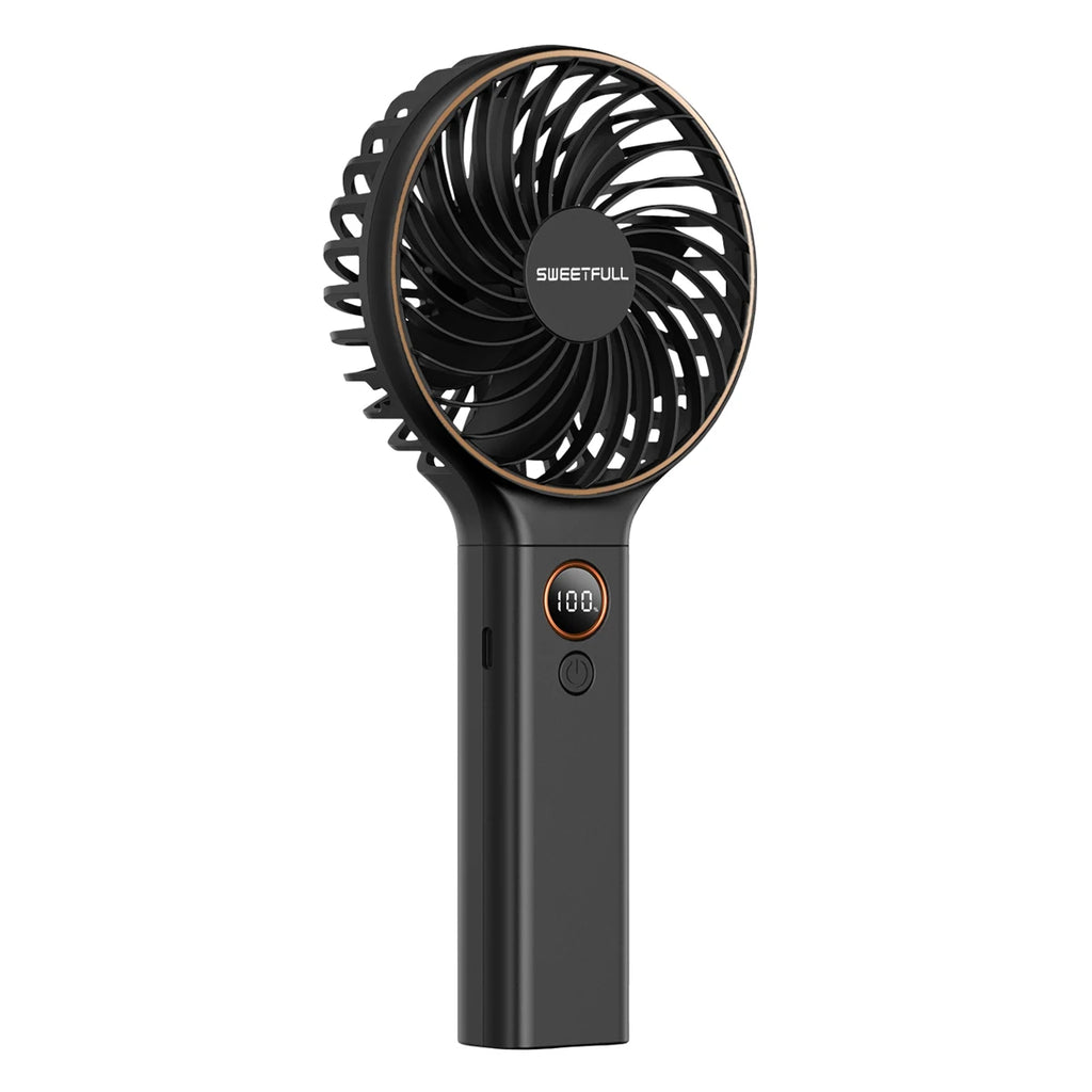 Handheld Fan 4000Mah Portable Mini Fan with Backup Power Desk Fan USB Rechargeable Operated Cooling Electric Fan Travel Office